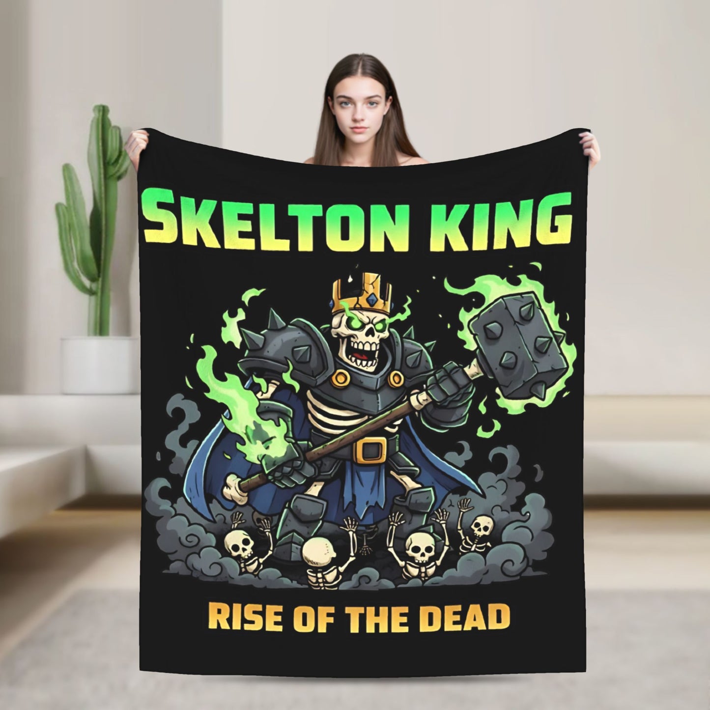 Clashes Royaleds Game Knitted Blanket  Fuzzy Throw Blankets Bed Sofa Portable Soft Warm Bedspreads