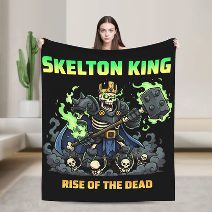 Clashes Royaleds Game Knitted Blanket  Fuzzy Throw Blankets Bed Sofa Portable Soft Warm Bedspreads