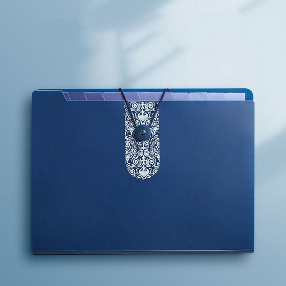 8 Grids Organ File Folder Document Organizer Large Capacity Paper Documents Folder Office School Supplies A4 Expanding File Bag