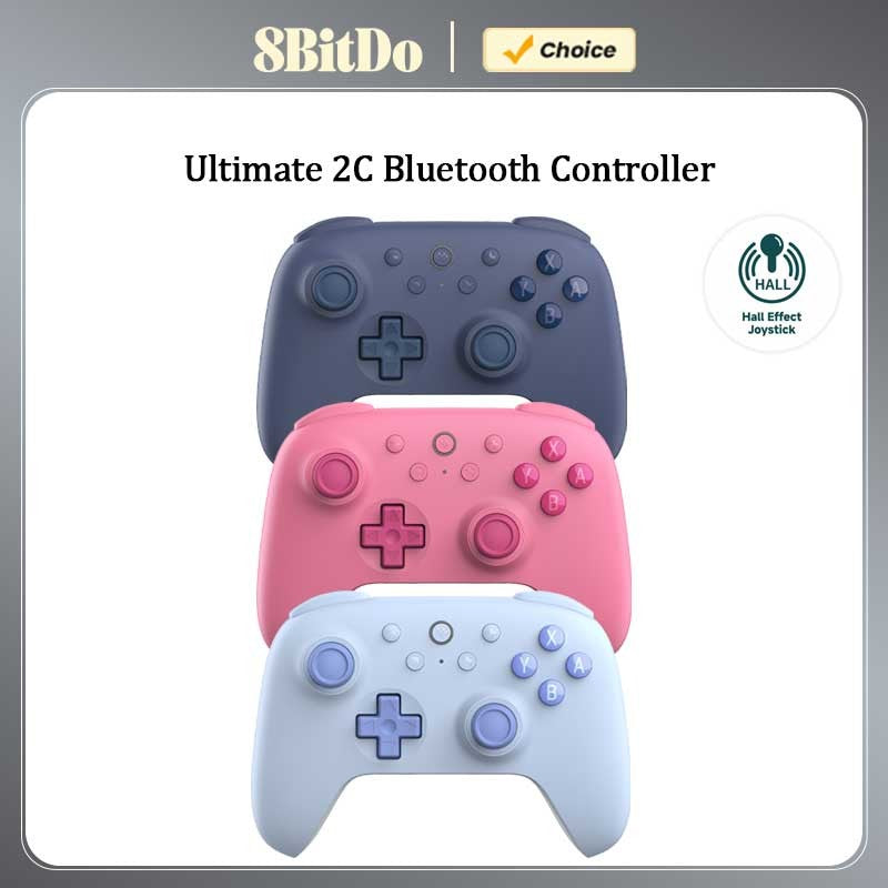 8BitDo Ultimate 2C Bluetooth Controller Wireless Gamepad with Hall Effect Joystock for Nintendo Switch / Swicth 2 / OLED Console