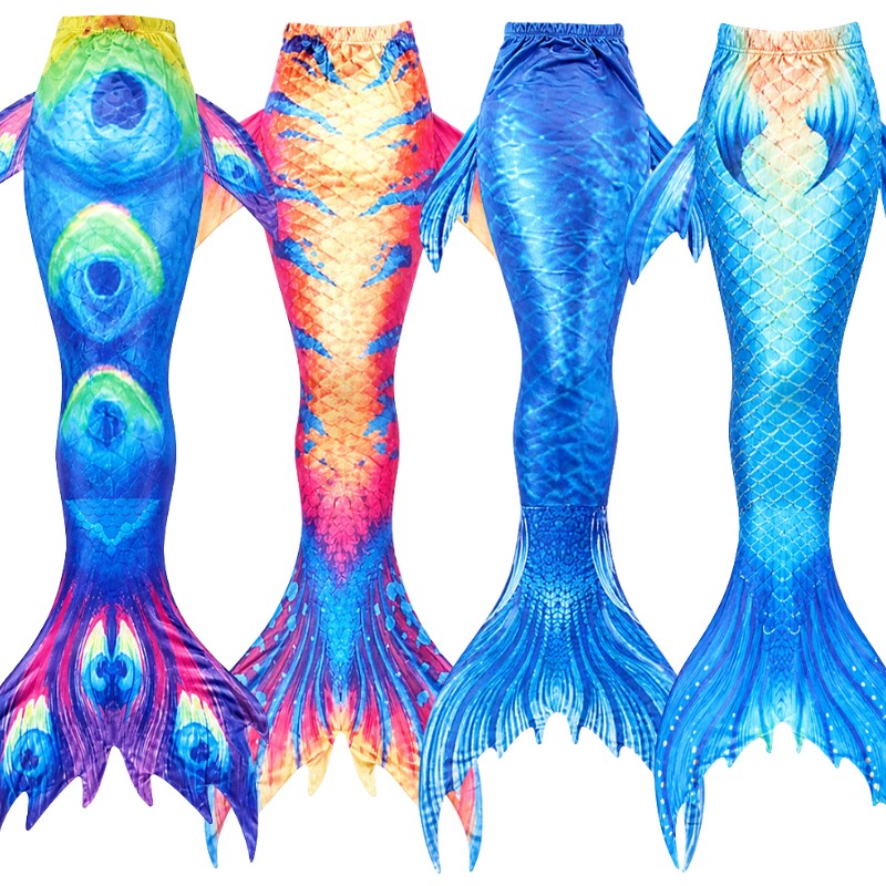Beauty Fish Tail Cosplay Swimsuit Beach Swimmer Mermaid Costume (Excluding Fins) Halloween Costume