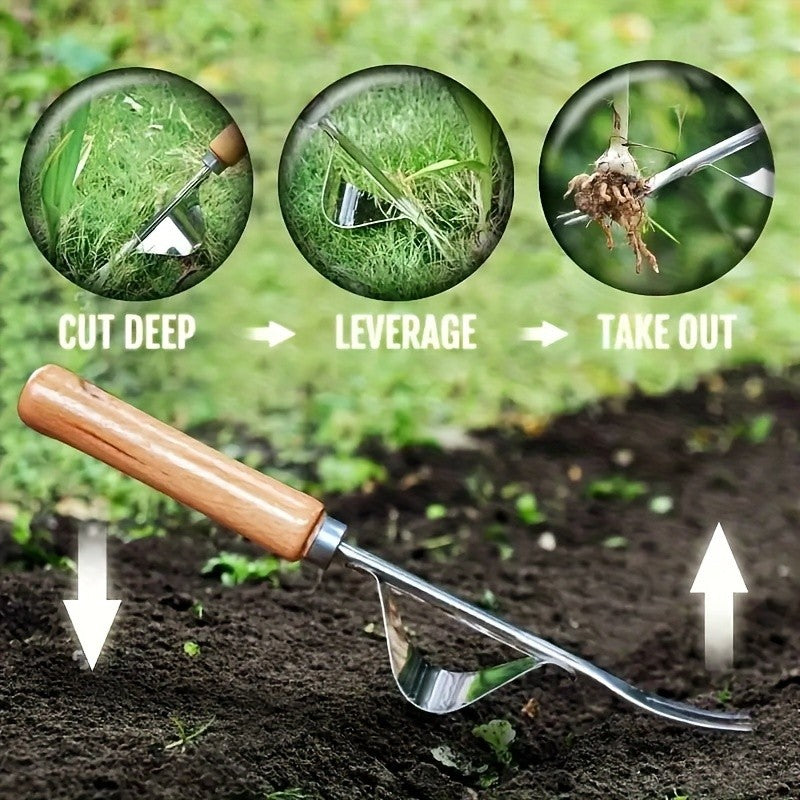 Stainless Steel Gardening Weeder, Weed Puller, Vegetable Digger, Soil Loosener, Garden Shovel, Weeding Tool