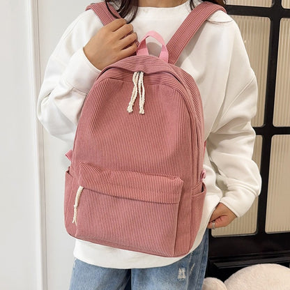 Cortex Mochila Feminina Bolsa 2025 Outono e Inverno Novo Estilo Coreano Simples Tendência de Rua Grande Capacidade Casual Mochila Feminina