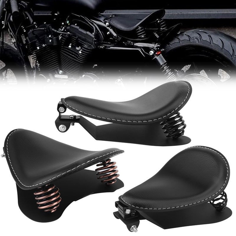 Suporte de Assento Solo para Motocicleta com Assento de Mola para Harley Custom Chopper Bobber Honda Yamaha Kawasaki Suzuki Universal
