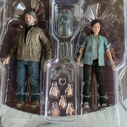 18cm NECA The Last Of Us Parte 2 Joel Ellie Com Arco Action Figure 2 pçs/set Modelo Brinquedo Articulado Presente de Natal Brinquedo Premium