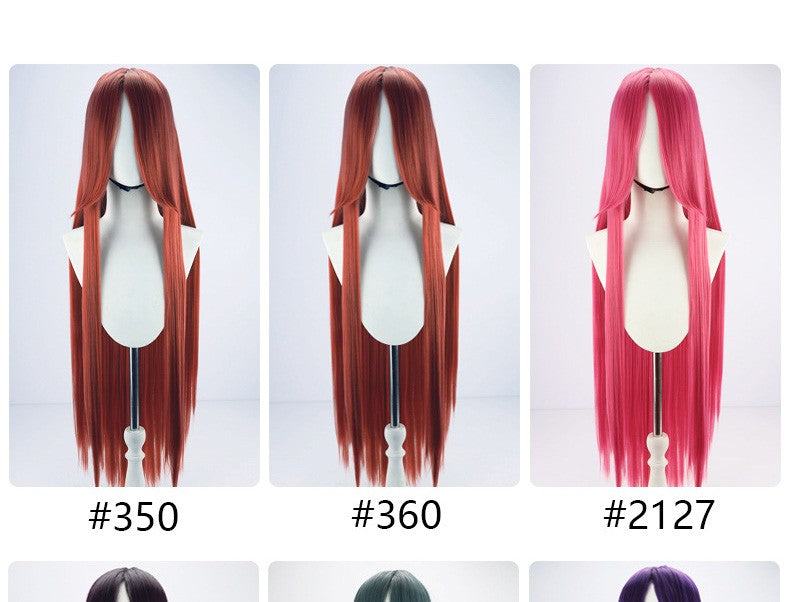 Perucas sintéticas de cabelo rosa com volume de ar, seda de cabelo macia de alta temperatura, cabelo a granel, peruca longa, cacheada, de ondas grandes, lisa, para Cosplay