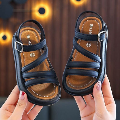 Breathable Lightweight Girls Sandals Summer Casual Children Sandal Girl Baby Flat Shoes Fashion Casual Non Slip Kids Beach Shoes