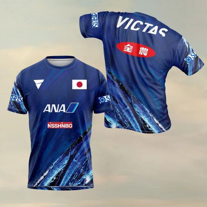 2025 summer new men's fast drying tennis short sleeve ultra thin fitness sports breathable T-shirt sweat absorbent table tennis