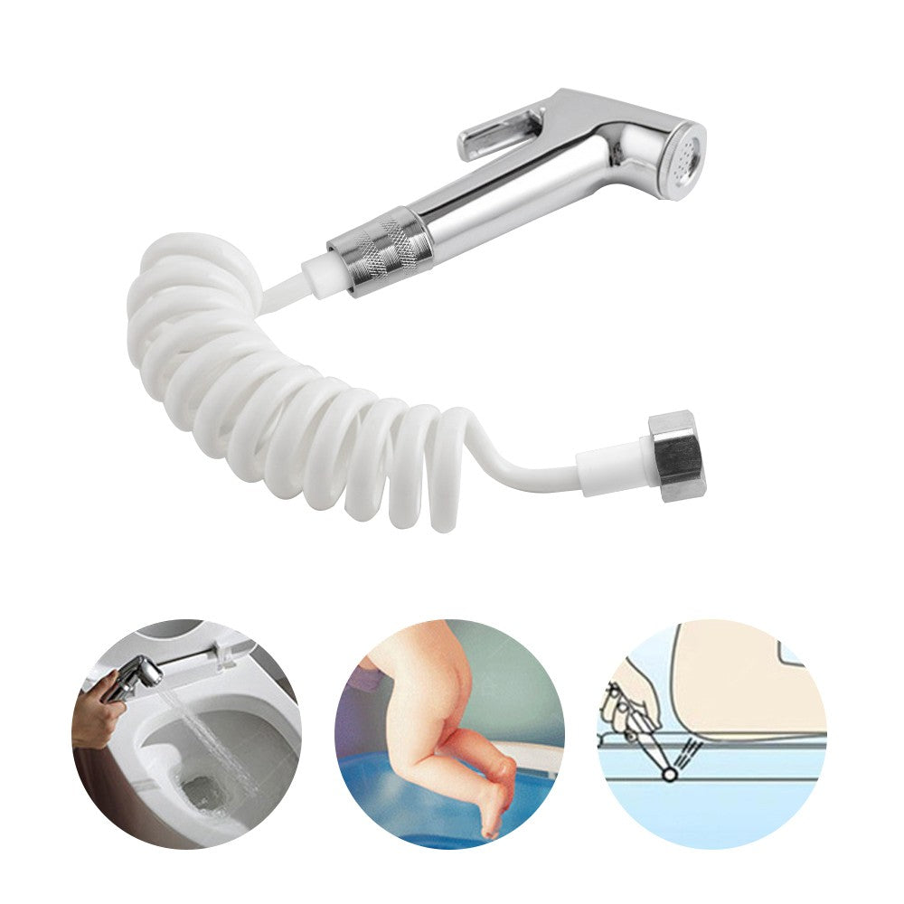 Shower Head Nozzle Portable Handheld Bidet Toilet Sprayer with Telephone Shower Hose Spray Gun