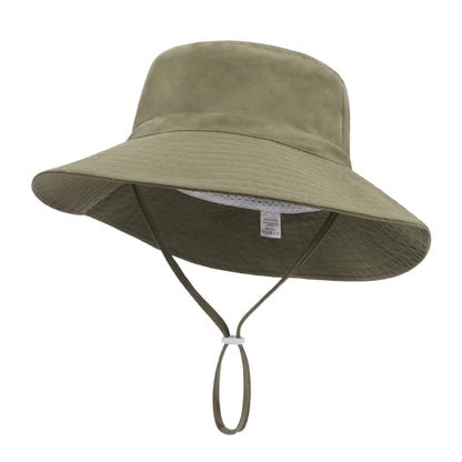 Summer big brim sun hat for child soft breathable basin cap for boys and girls outdoor bucket hat hat Fishing/Beach/Summer UV