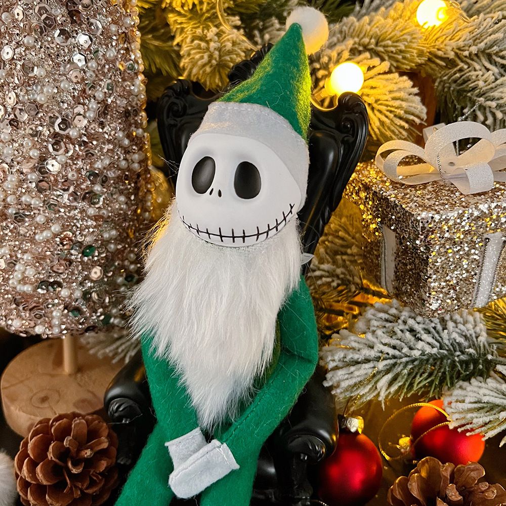 Desenho animado europeu Halloween Natal Terror Noites Jack Elfo Enfeite Decoração