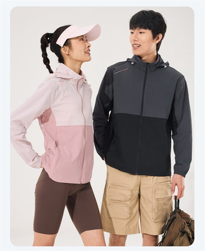 2025 new [new product upgraded skin clothing] high elastic sunscreen clothing men's and women's color contrast machine bag ice s