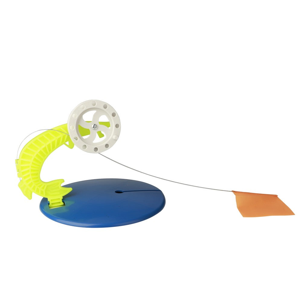 FTK 2 pçs/conjunto de pesca de inverno, bandeira de vara de pesca no gelo, suprimentos de pesca, ponta de plástico, trenó de pesca portátil, bandeiras de pescadores