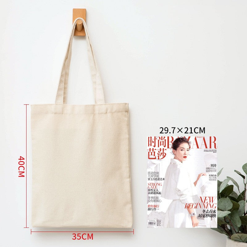 Wholesale Custom 50pcs/Lot Reusable Cotton Grocery Shopping Bags Printed logo High capacity Canvas Tote Bag