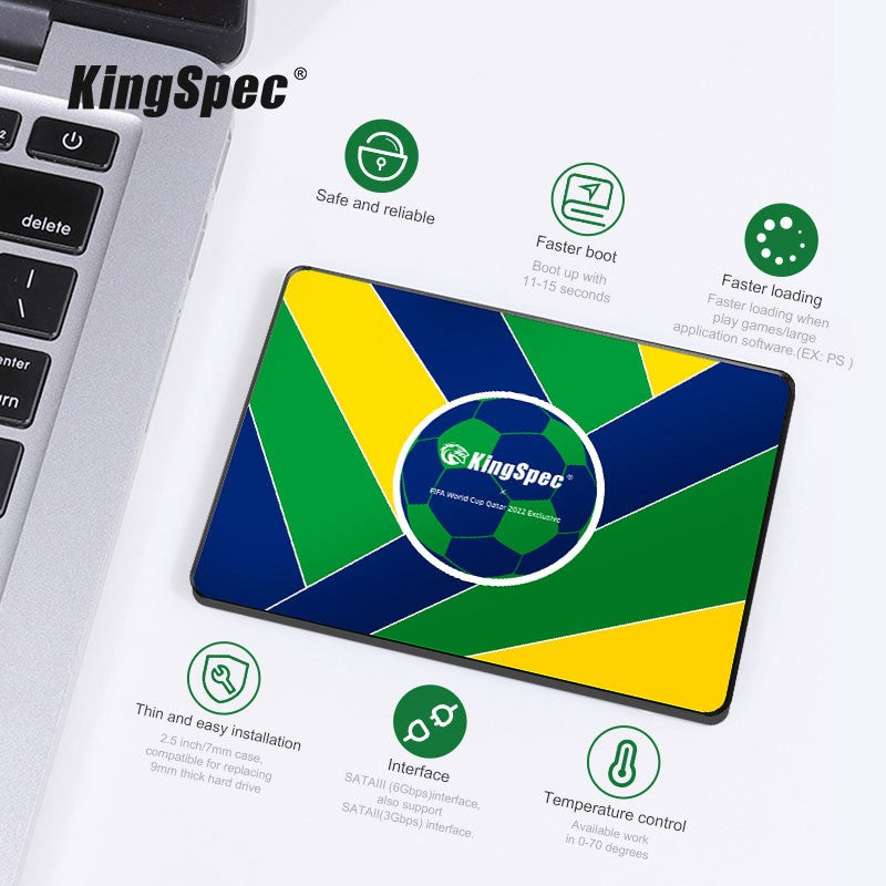 KingSpec Hd 480GB 512GB Ssd SATAIII 6Gbs 500GB 480GB Disco Rígido Sólido SSD Interno para Notebook, Laptop e Desktop