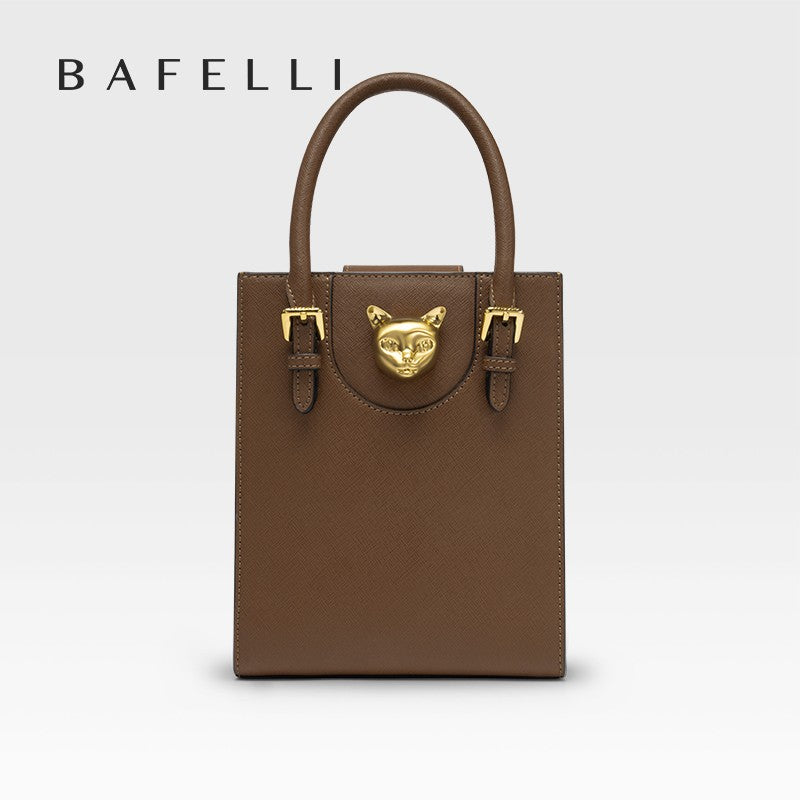 BAFELLI 2025 NEW WOMEN'S HANDBAG CAT LUXURY BRAND DESIGNER ORIGINAL STYLE TRENDING SHOULDER CASUAL BAGS MINI TOTE CROSSBODY