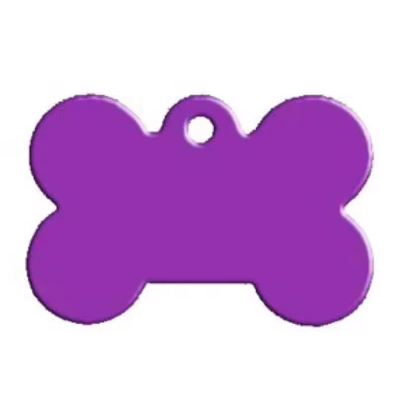 Aluminum Alloy Pet ID Tags 10Pcs Bone Shaped Blank Engraved Dog Cat Name Phone Number Identification Card Tags