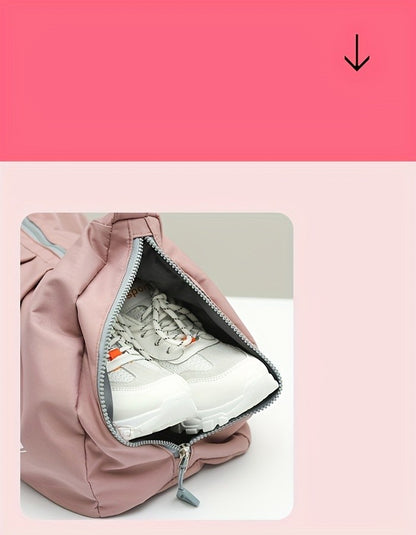 Yoga Bag Women's Sports Fitness Training Bag Fashionable Short Trip Luggage Bag Large Capacity Travel Bag Lightweight Travel