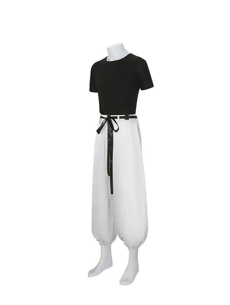Jujutsu JJK Manga Anime Fushiguro Toji Satoru Gojo Cosplay Costume Wig T-shirt Pants Rose Net Halloween Christmas stage costume