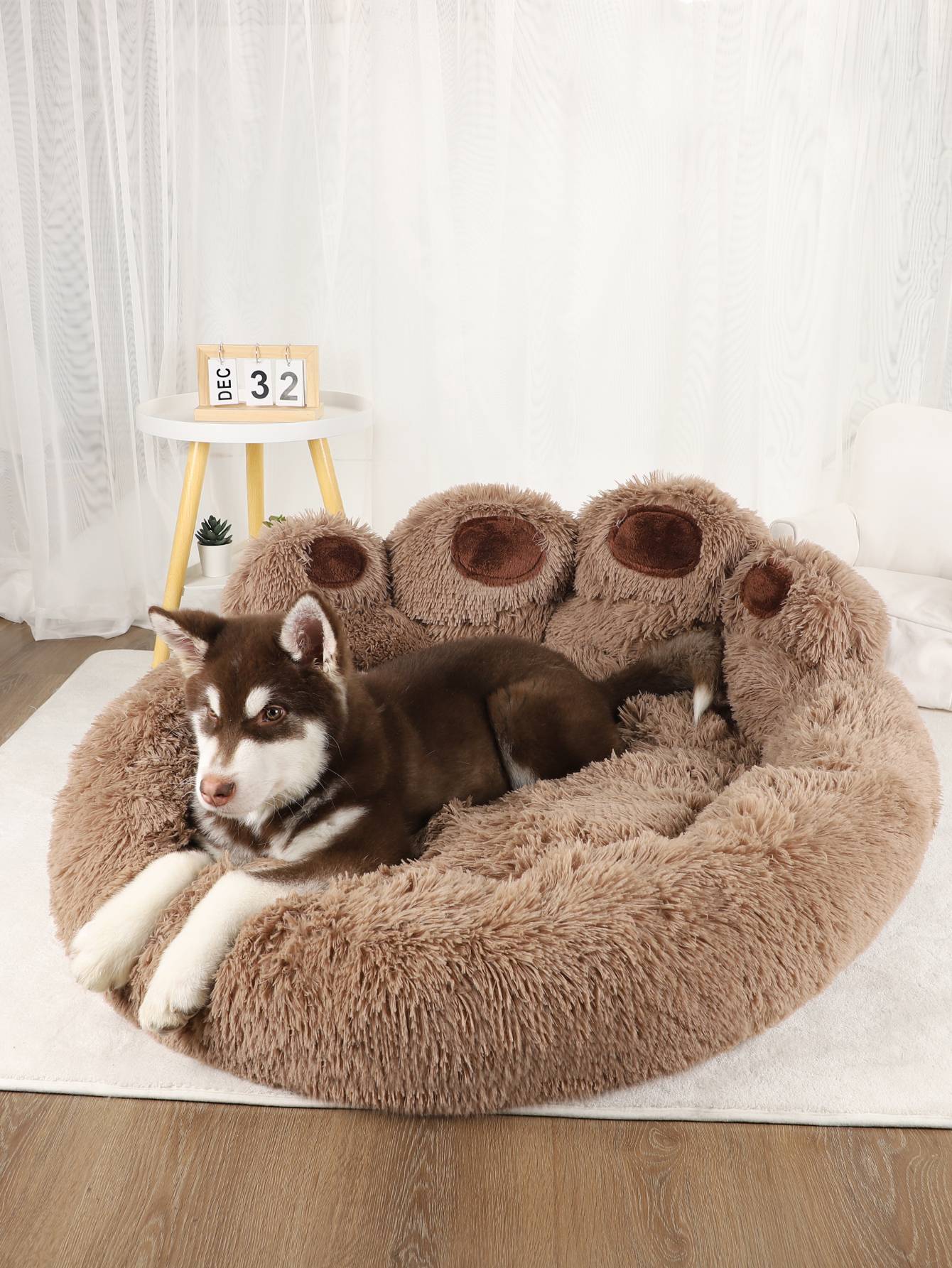 Cama para Cachorro Macia Inverno Pelúcia Acessórios para Canil Produtos para Animais de Estimação Camas para Cães Grandes Sofá Cesto Pequeno Tapete Gatos Almofada Grande Filhote