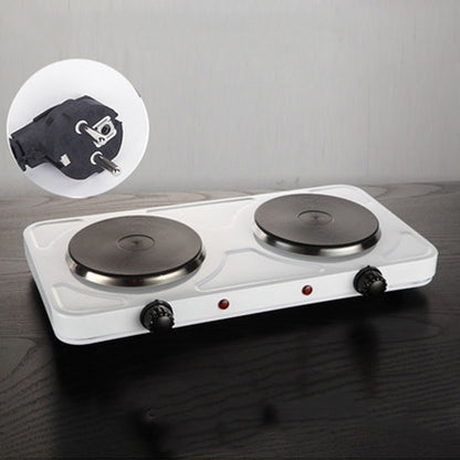110/220V Electric Burner Hotplate Coffee Heating Stove 2 Pots Heater Induction Cooker Stove Furnace Adjustable Temperature 2000W