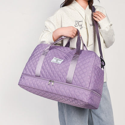 Fashionable Multifunctional Travel Luggage Bag with Independent Shoe Compartment,Suitable for Travel,Sports and Fitness,Camping