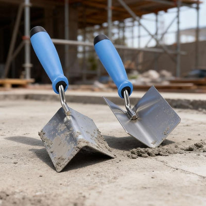 R9UF Desempenadeira de Canto Interno Externo Diatom Mud Ferramenta Auxiliar de Construção Ferramenta de Acabamento de Reboco de Aço Inoxidável