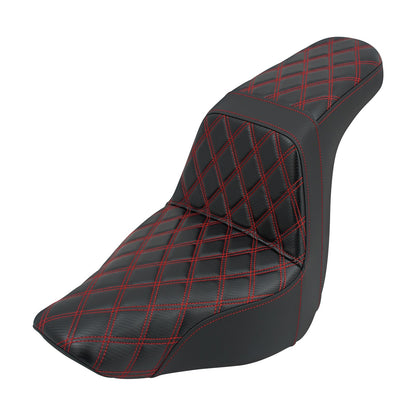 Banco Duplo de Moto para Piloto e Garupa Almofada Dianteira Traseira para Harley Softail Sport Glide FLSB Low Rider FXLR FXLRS 2018 em Diante