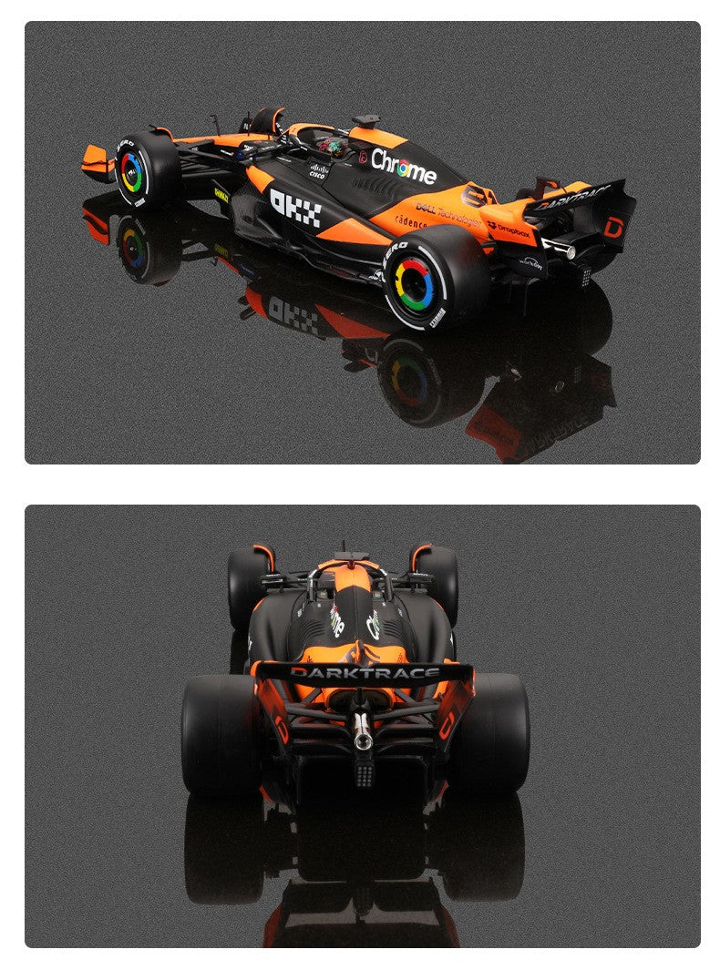 2025 Nova Chegada Bburago 1:24 MCL38 Mônaco MCL38 Mclaren 4# Lando Norris 81# Oscar Piastri Liga Modelo de Carro em Miniatura Fundido Brinquedo