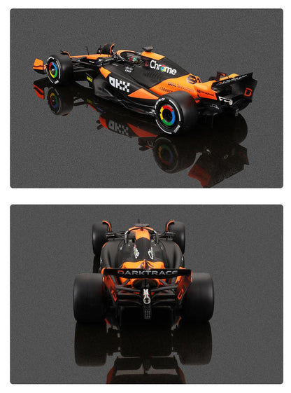 2025 Nova Chegada Bburago 1:24 MCL38 Mônaco MCL38 Mclaren 4# Lando Norris 81# Oscar Piastri Liga Modelo de Carro em Miniatura Fundido Brinquedo