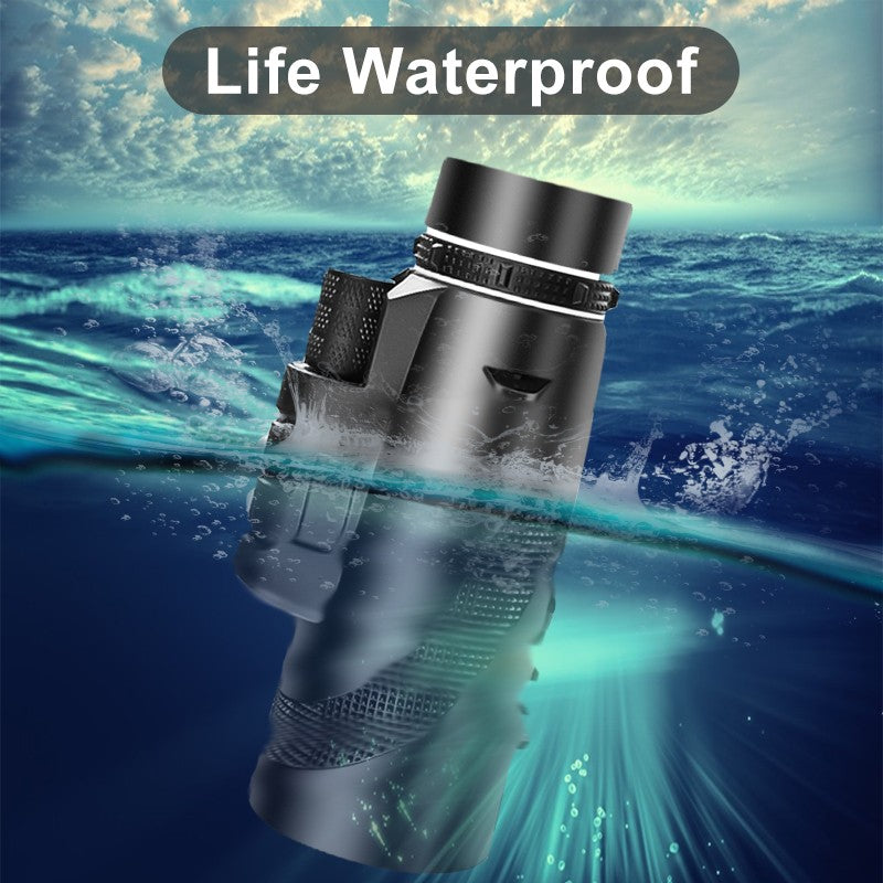 Telescópio Monocular Potente 80x100 HD ZOOM Binóculos Portáteis de Longo Alcance para Caça e Camping com Tripé e Suporte para Celular