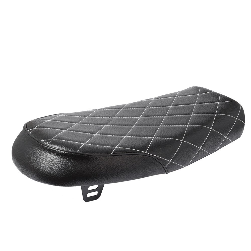 Motorcycle Cafe Racer Vintage Replacement Hump Saddle Seat PU Leather Refit Flat Saddle Cushion For Yamaha Kawasaki Honda CG125