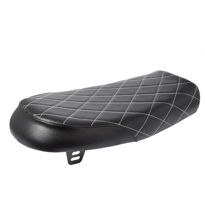 Motorcycle Cafe Racer Vintage Replacement Hump Saddle Seat PU Leather Refit Flat Saddle Cushion For Yamaha Kawasaki Honda CG125