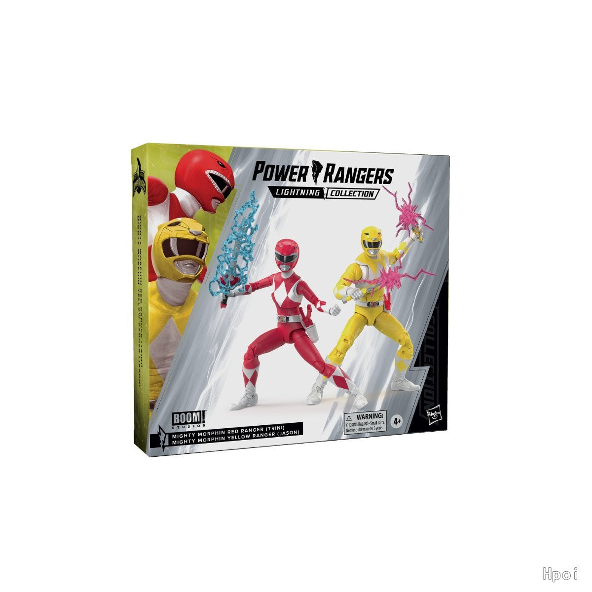 ?Promoção imperdível? Hasbro Power Rangers Lightning Collection Original Mighty Morphin Yellow & Red Ranger Pacote com 2 “Swap” Figura de Anime Presente