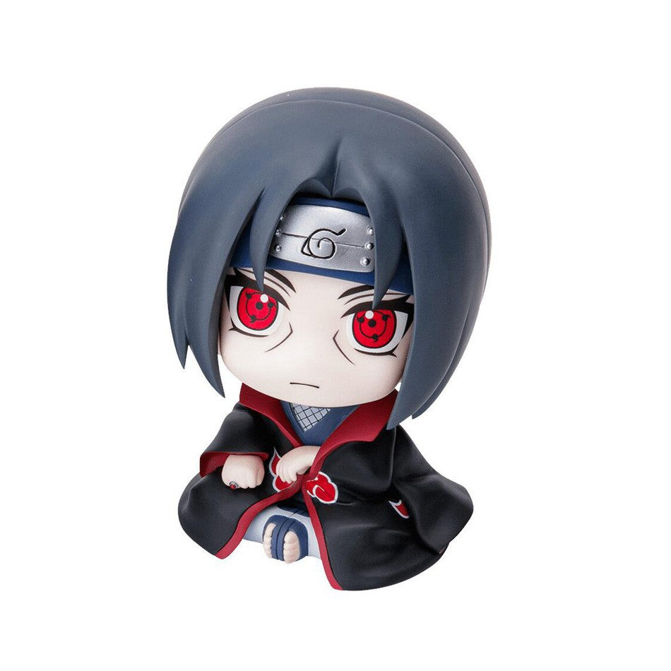 9cm Naruto Anime Figura Uzumaki Naruto Kakashi Uchiha Sasuke Itachi Brinquedos Fofos Q Figuras de Ação Modelo