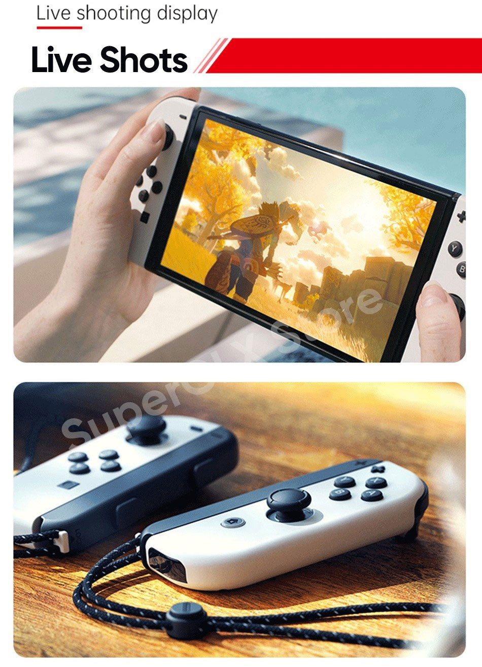Original Nintendo Switch OLED Model White set Vivid 7” OLED screen 64 GB internal storage Wide adjustable stand