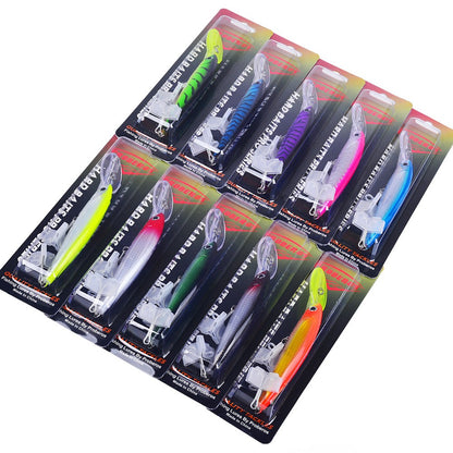 Isca Artificial Flutuante Minnow 32g 50g 75g Isca de Pesca Longa Arremesso Água Salgada Robalo Iscas Duras Minnow para Pesca de Robalo