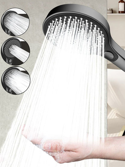 135mm Large Flow High Pressure Shower Head 3 Modes Adjustable Spray Nozzles Water Saving Showerhead Faucet Bathroom Accessories