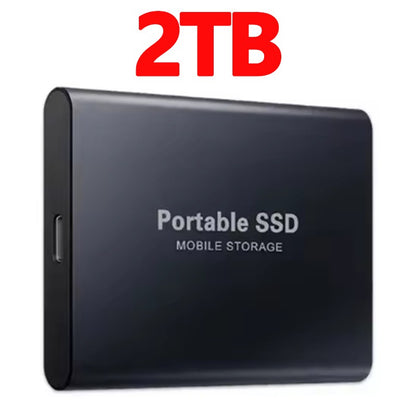 SSD Portátil de Alta Velocidade 16TB Unidade de Estado Sólido Externa 1TB 2TB Disco Rígido Potente 4TB SSD Ultrafino para PC/Laptop/Mac/Telefone