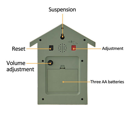 20x25cm Cuckoo Quartz Wall Clock Modern Bird Home Living Room Hanging Watch Horologe Clocks Timer Office Home Decoration Gifts