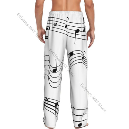 Cute Hedgehog Mens Pajamas Pyjamas Pants Lounge Pants Sleep Bottoms