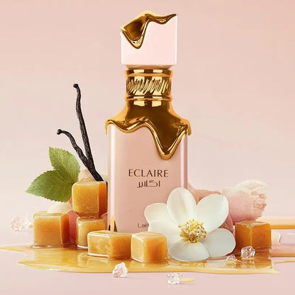 Lattafa Yara Ladies Eau De Toilette Spray, Frasco Rosa Com Anel Dourado, Colônia Feminina, Perfume Árabe Forte Eau De Toilette