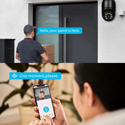 Tuya 5MP 5G E27 Bulb Security Monitor Cam Wireless Automatic Human Tracking Night Vision Full Colour Surveillance Camera