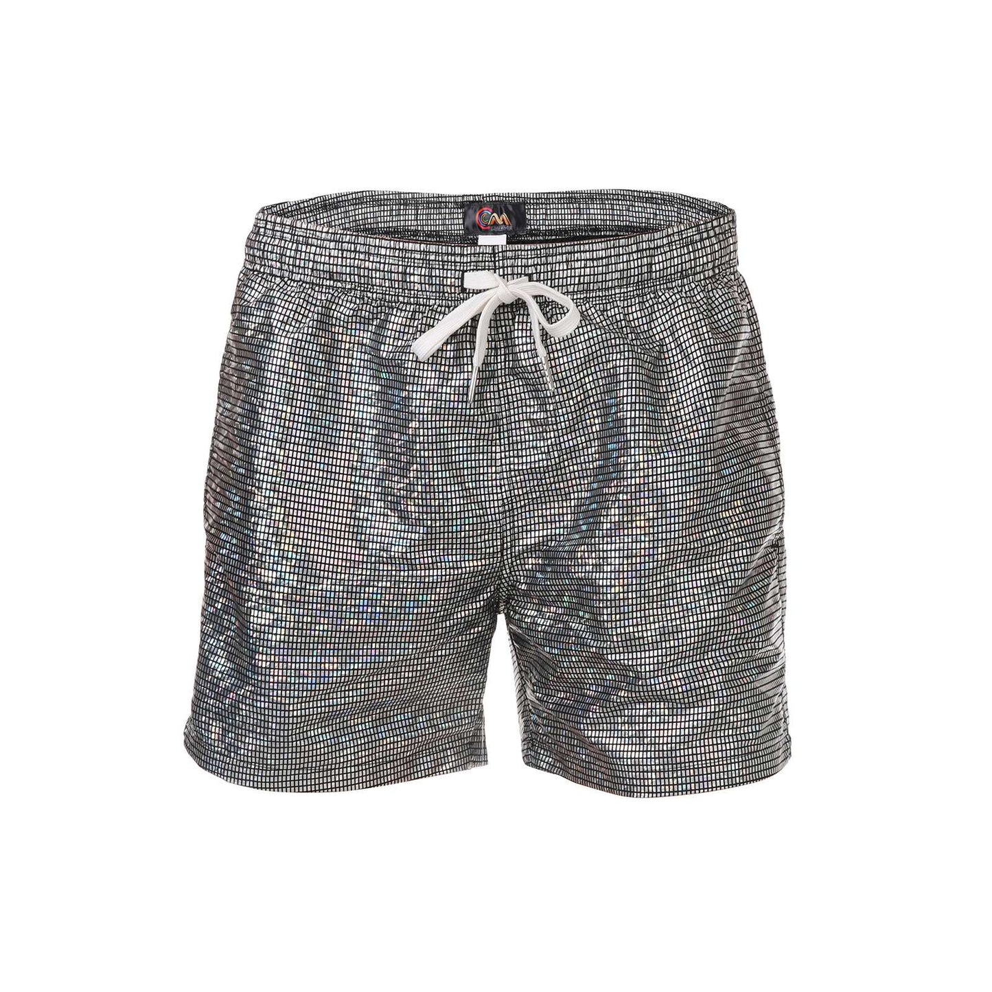 150g Mens Summer Beach Shorts Plus Size Glittering Swimming Boxer Underpants 100% Polyester Solid Plaid String Board Short