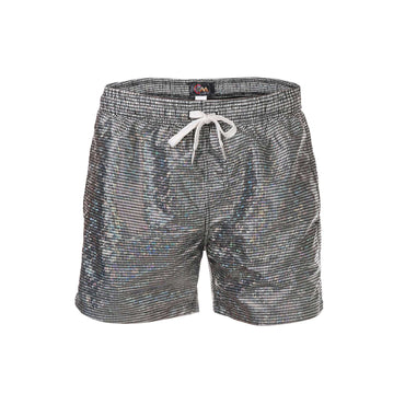 150g Mens Summer Beach Shorts Plus Size Glittering Swimming Boxer Underpants 100% Polyester Solid Plaid String Board Short