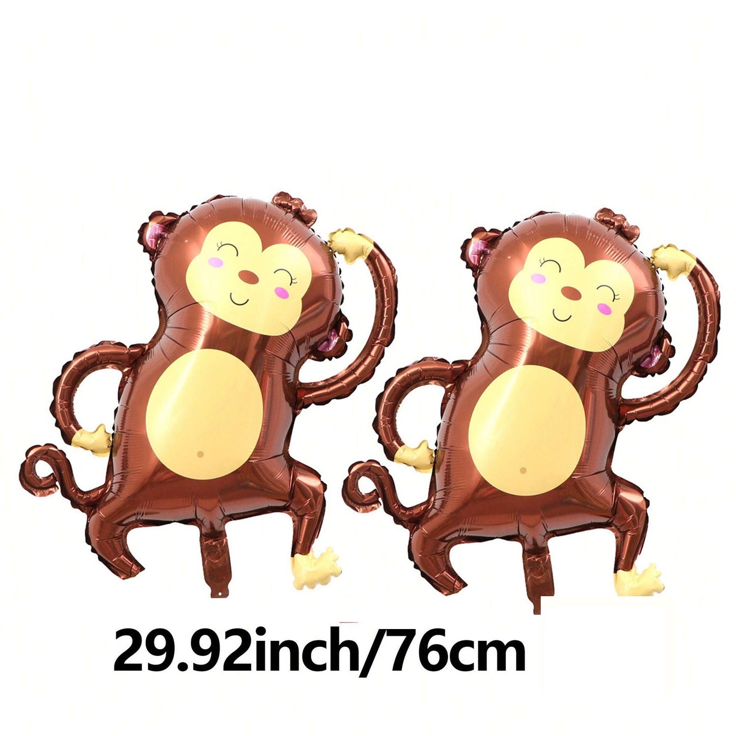 Cartoon Animal Aluminum Foil Balloon Giraffe Lion Monkey Balloon Jungle Zoo Theme Party Kidsren's Birthday Holiday Decoration