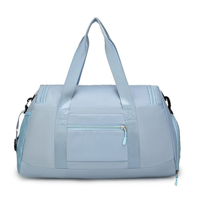 Large capacity travel bag, sports fitness backpack, with independent shoe cabinet, zipper closure, suitable for short-term and l