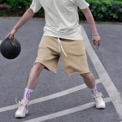 Men's Gym Training Basketball Shorts Loose Fit Mid Calf 3 4 Length Quick Dry Breathable Hiphop Streetwear Casual Workout Running