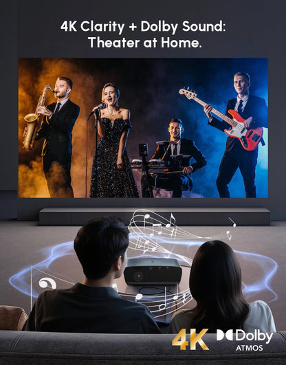 Novo projetor 4K UHD 3500 ANSI Google TV home theater projetor TOF 1080P Android WiFi 2.4+5G foco automático vídeo Projetor quente