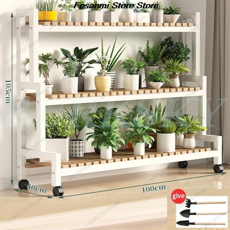 Floor-standing Plant Stand, Flower Stand, Flower Shelf, Planter Rack, Storage Organizer, Display  Garden, Balcony, 2, 3, 4Tier
